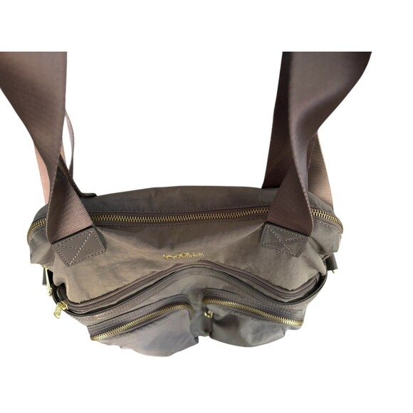 Kipling Camryn Women's Brown Nylon Laptop Travel Weekender Crossbody Bag - Picture 4 of 13